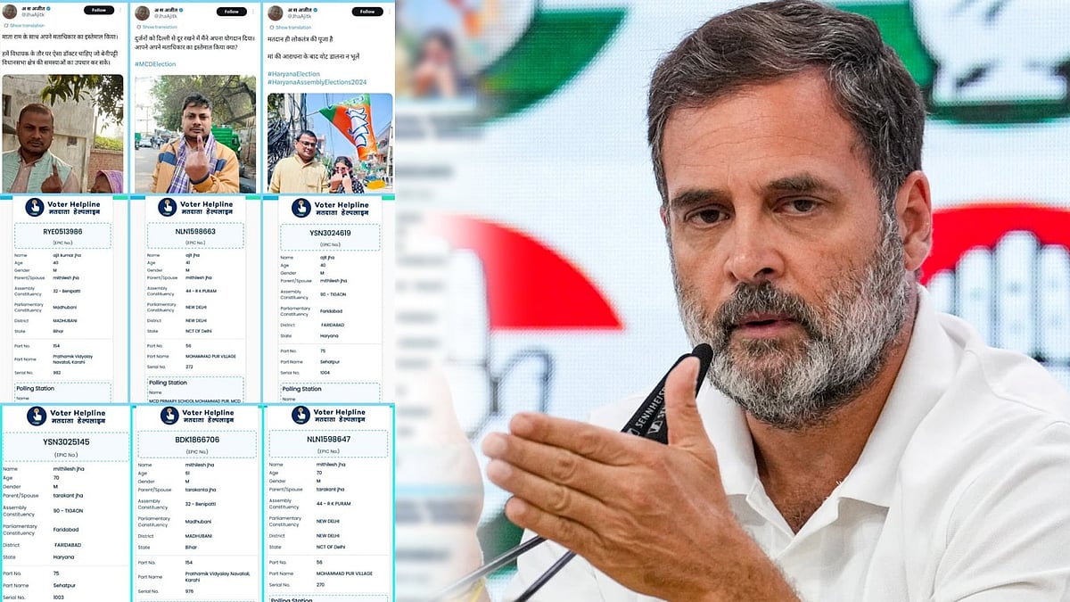 ”வாக்குகளை வெளிப்படையாகவே திருடும் பா.ஜ.க” : மீண்டும் ஆதாரங்களுடன் ராகுல் காந்தி குற்றச்சாட்டு!