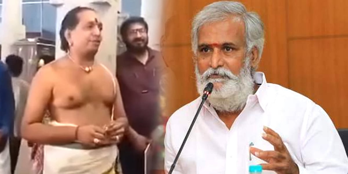 சிங்காரவேலர் கோயில் அர்ச்சகர் விவகாரம் : “அரசியல் சாயத்தை பூசிக்கொள்ளக் கூடாது!” -  அமைச்சர் சேகர்பாபு !