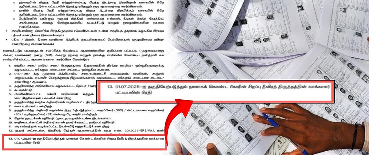 “பீகார் மக்களை தமிழ்நாட்டின் வாக்காளராக மாற்றத் தான் இந்த SIR ஆ?” : திமுக தகவல் தொழில்நுட்ப அணி கண்டனம்!