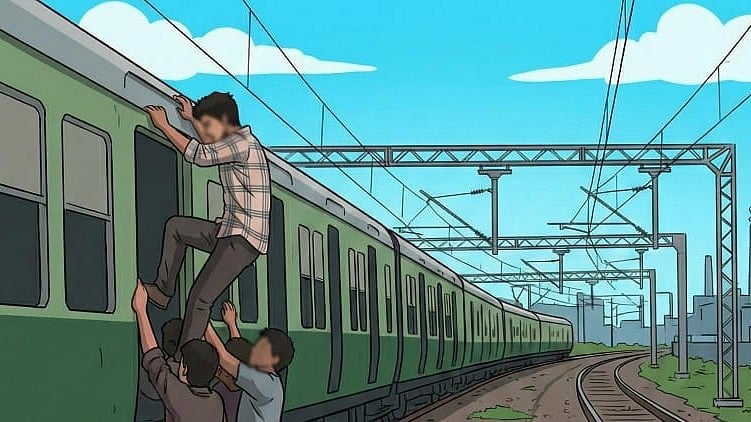 புறநகர் ரயில்களில் ஆபத்தான முறையில் பயணம் மேற்கொண்டால் நடவடிக்கை - தெற்கு ரயில்வே எச்சரிக்கை !