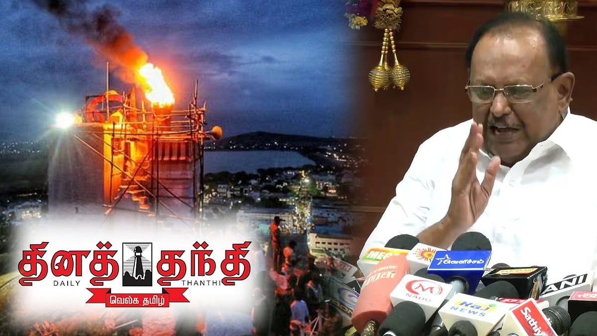 பக்தி நோக்கம் இல்லாமல் கலவர நோக்கம் கொண்ட இந்த செயலை அனுமதிக்க முடியாது : அமைச்சர் ரகுபதி கண்டனம்!