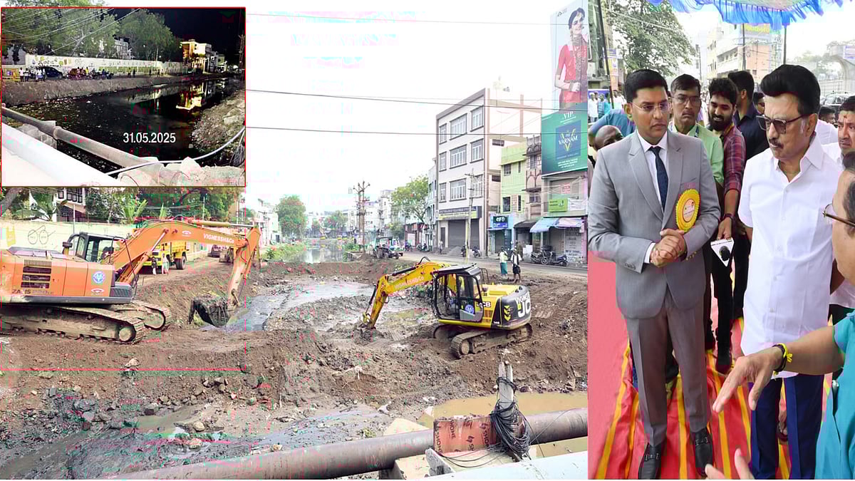 மதுரை பந்தல்குடி வாய்க்காலில் மேம்பாட்டுப் பணிகள்... முதலமைச்சர் மு.க.ஸ்டாலின் ஆய்வு!
