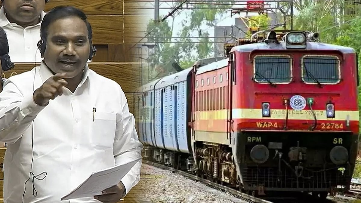 “தமிழ்நாட்டின் இரயில்வே திட்டங்களுக்கான காலக்கெடு என்ன?” : நாடாளுமன்றத்தில் ஆ.இராசா எம்.பி கேள்வி!