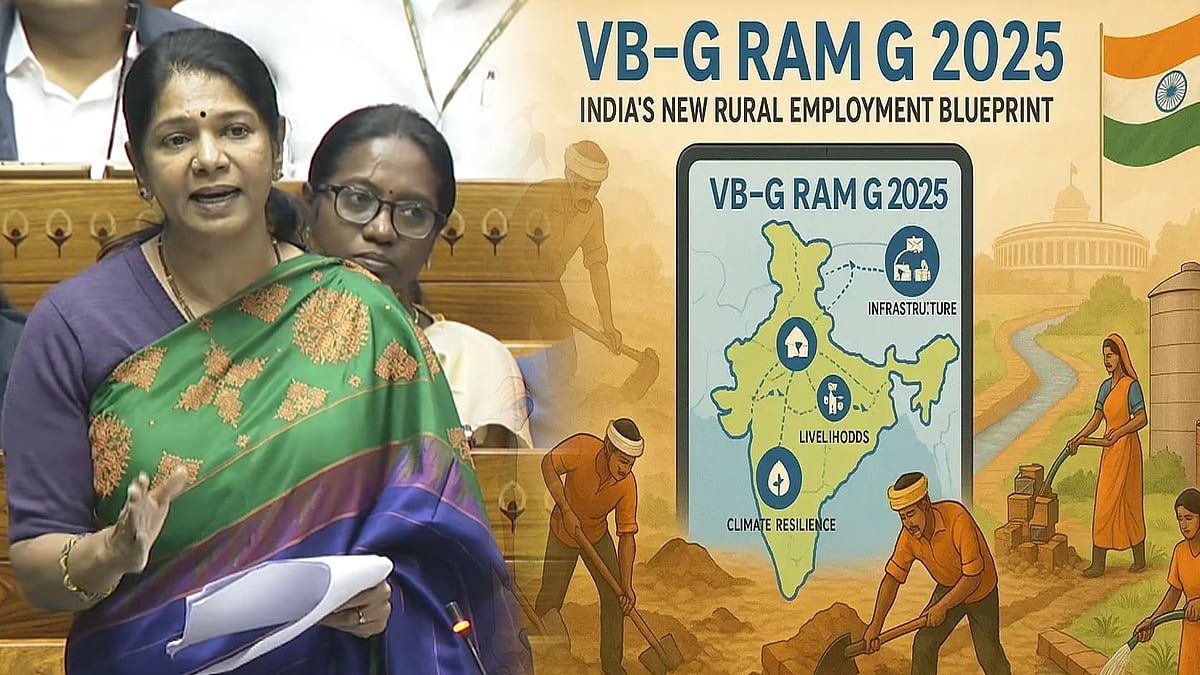 “VB G RAM G மசோதா என்பது வளர்ச்சி பாரதம் இல்லை, விபரீத பாரதம்!”: நாடாளுமன்றத்தில் கனிமொழி எம்.பி கண்டனம்!