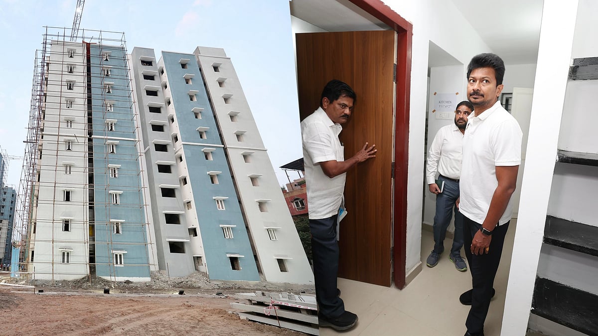 ரூ.165 கோடியில் கட்டப்பட்டு வரும் 700 புதிய அடுக்குமாடி குடியிருப்புகள்! : உதயநிதி ஸ்டாலின் நேரில் ஆய்வு!