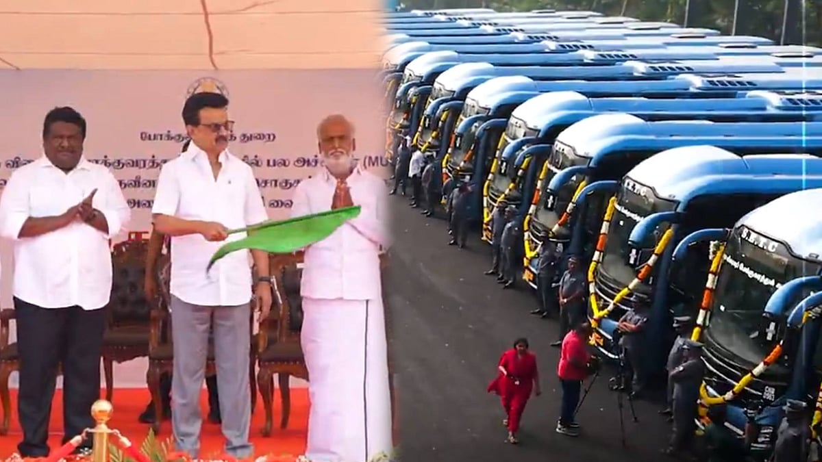 20 Volvo அதிநவீன குளிர்சாதன சொகுசு பேருந்துகள்! : சேவையை தொடங்கி வைத்தார் முதலமைச்சர் மு.க.ஸ்டாலின்! 