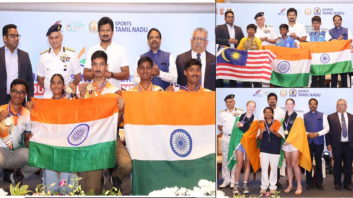 3 நாட்கள் நடைபெற்ற சர்வதேச இளையோர் பாய்மரப் படகு சாம்பியன்ஷிப்.. வீரர்களுக்கு பரிசளித்த துணை முதலமைச்சர்!