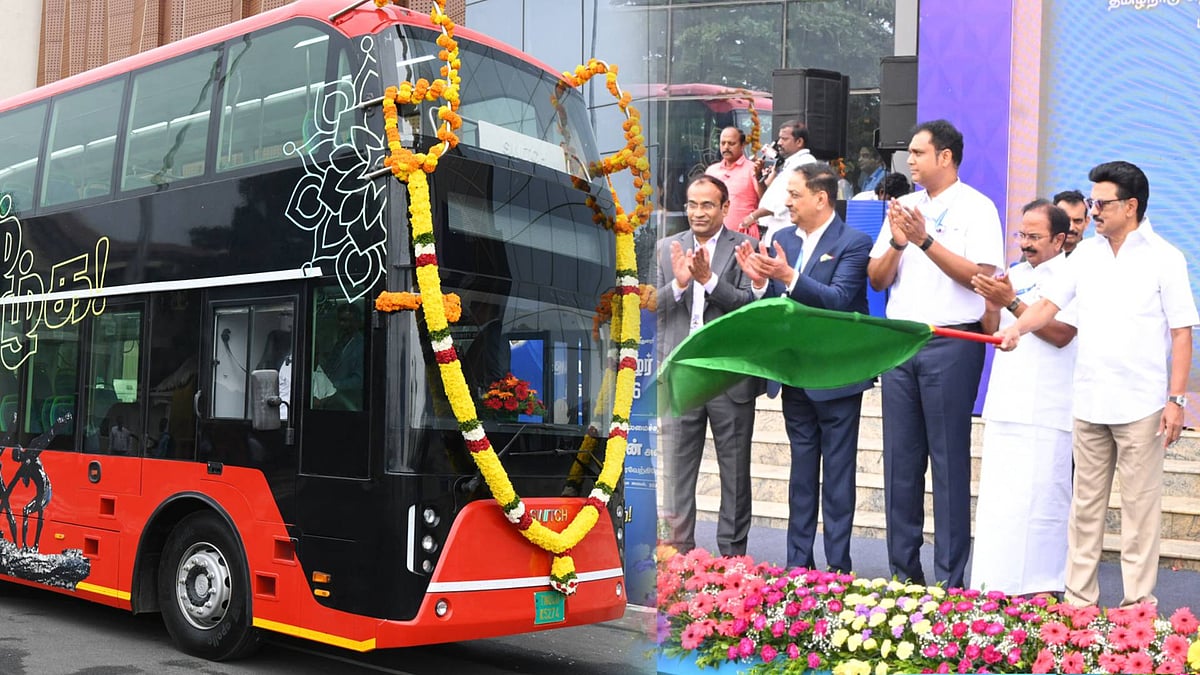 சென்னையில் இரட்டைத் தள மின்சார பேருந்து சேவை தொடக்கம்! : முழு விவரம் உள்ளே!