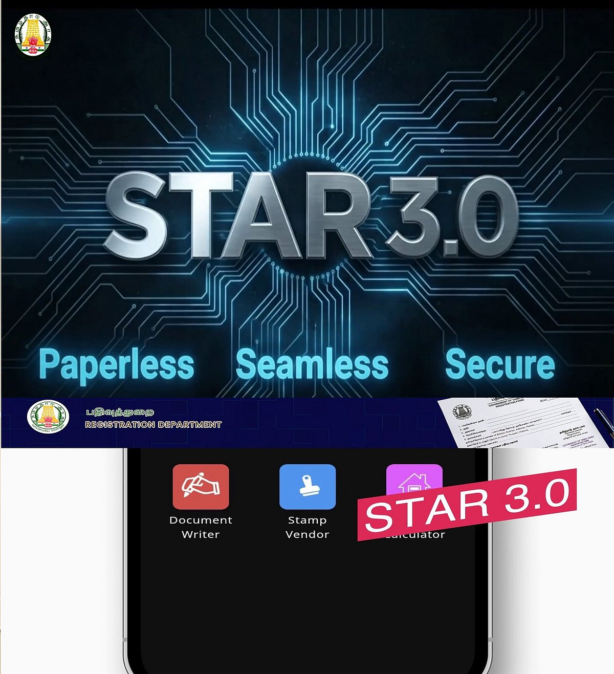 பதிவுத்துறையில் மென்பொருள் செயல்திட்டம் (Sprint 1) தொடக்கம்!: முழு விவரம் உள்ளே!