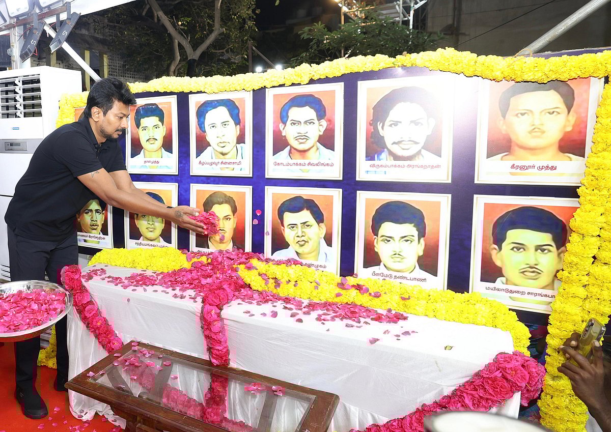 “இந்தியைத் திணிக்கிற பாசிஸ்டுகளுக்கு என்றைக்கும் தி.மு.க ஆபத்தான கட்சிதான்” : துணை முதலமைச்சர் உதயநிதி !