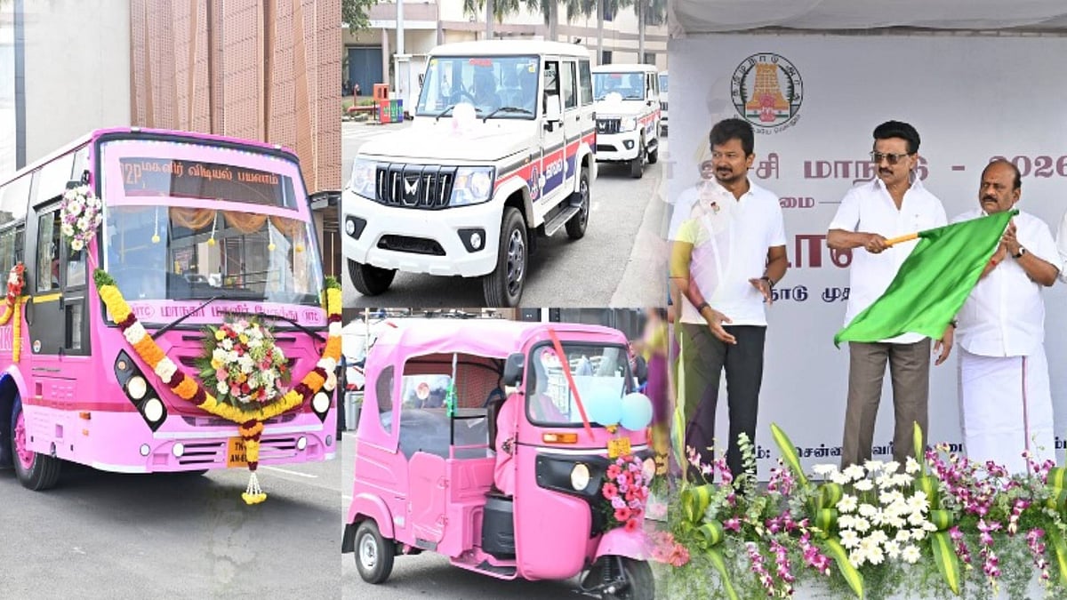 சென்னையில் 5 வழித்தடங்களில் ‘பிங்க் பேருந்துகள்’ சேவை! : முதலமைச்சர் மு.க.ஸ்டாலின் தொடங்கி வைத்தார்!