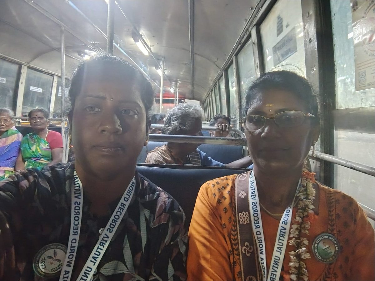 கன்னியாகுமரி to சென்னை.. 6 நாட்கள் மகளிர் விடியல் பேருந்துகளில் பயணம்... பிரமிக்க வைத்த 2 பெண்கள்!