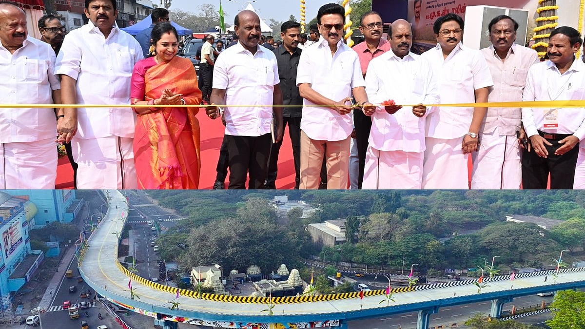 இனி சென்னை மத்திய கைலாஷில் நெரிசல் இல்லை..! - ரூ.60.68 கோடி மதிப்பீட்டில் மேம்பாலம் திறப்பு!