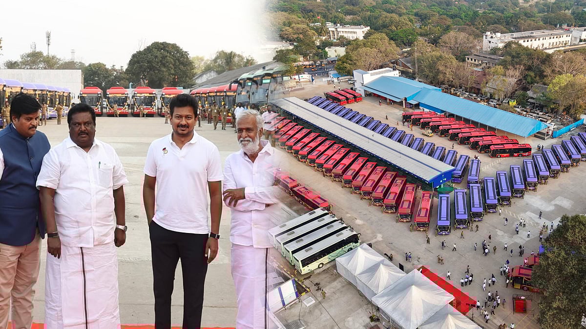 பயணிகளுக்காக... 100 புதிய குளு குளு மின்சார AC BUS.. அதிநவீன சொகுசு BUS.. தொடங்கி வைத்தார் துணை முதல்வர்!