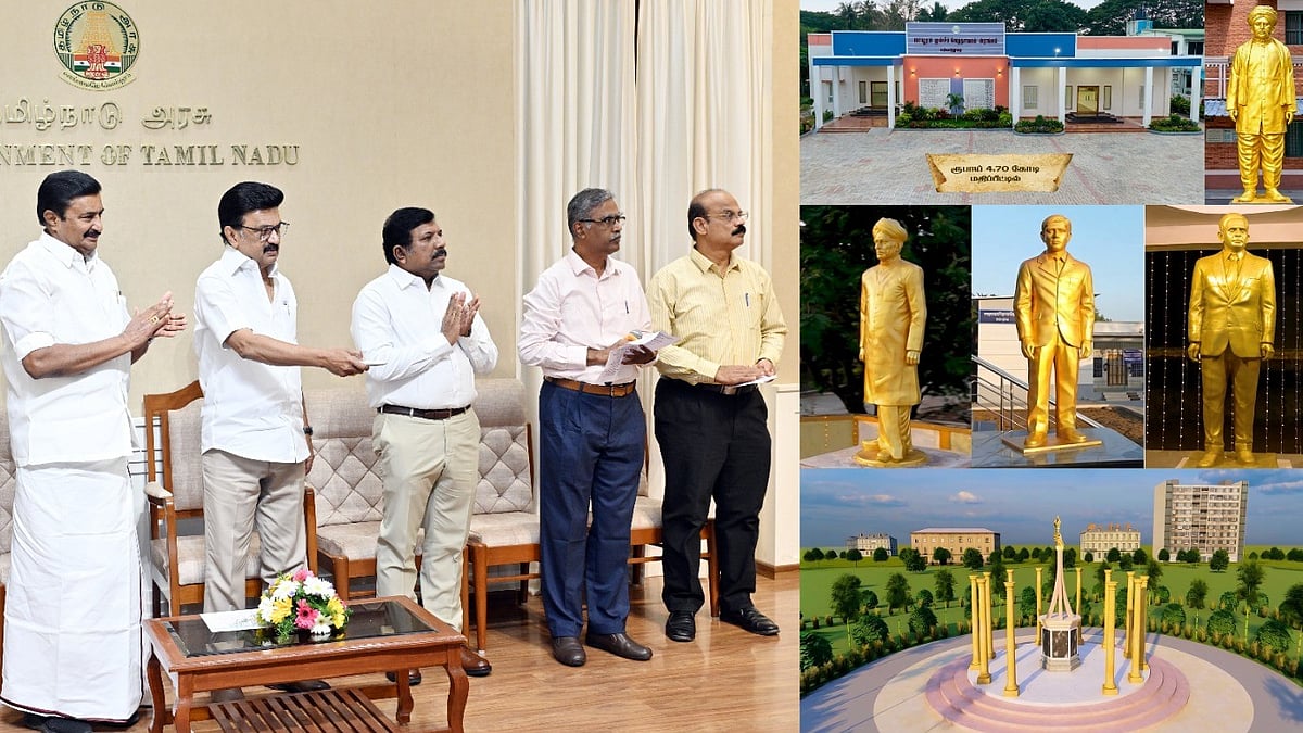 உயிர்நீத்த 22 தியாகிகளுக்கு நினைவுத் தூண் :  தமிழில் முதல் நாவல் எழுதிய மாயூரம் முன்சீப் வேதநாயகம் சிலை! 