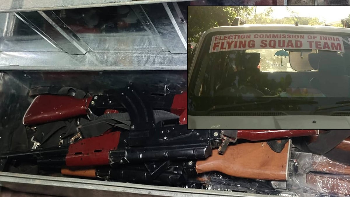 சென்னையில் சிக்கிய 10 ஏ.கே 47 துப்பாக்கிகள்... தேர்தல் பறக்கும் படை அதிரடி சோதனை! - முழு விவரம் உள்ளே!