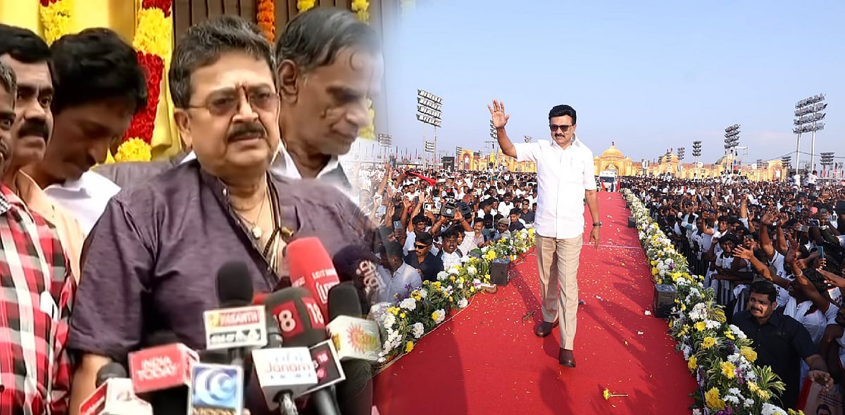 “பாஜக ஒரு பாறாங்கள்.. அதை கட்டிக்கொண்டு தண்ணீரில் விழுந்தால்...” - நடிகர் எஸ்.வி.சேகர் தாக்கு!