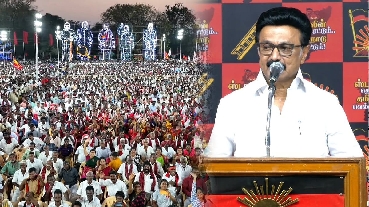 “அவர்களது மூட நம்பிக்கைகளை உடைக்கிறேன் பாருங்கள்…” - தஞ்சையில் முதலமைச்சர் மு.க.ஸ்டாலின் சூளுரை!