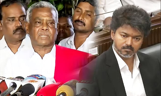 பணியாளரை காலணியால் தாக்கிய DIG.. காவல்துறையினரின் அதிகார துஷ்பிரயோகம் : தவெக அரசு மீது சீறும் சண்முகம்!