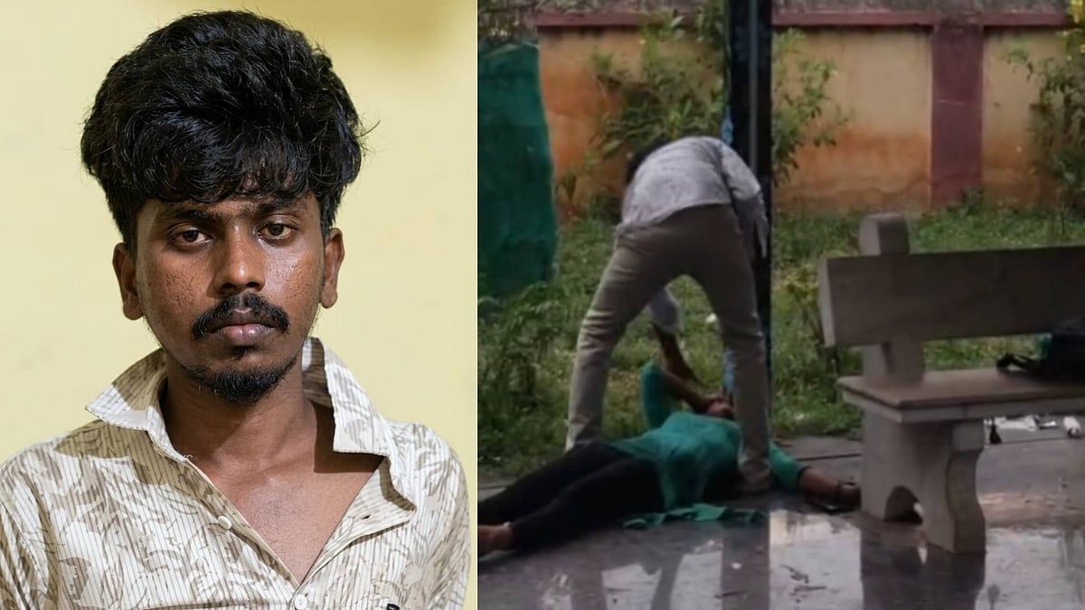 இளம்பெண் தலையில் கல்லால் கொடூரமாக தாக்கிய வாலிபர் : திருச்சி IG இல்லம் அருகே நடந்த அதிர்ச்சி!