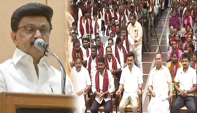 “திமுக தயவில்தான் ஆட்சி நடக்கிறது.. நாம் தான் வழியனுப்பி வைத்தோம்” : கழகத் தலைவர் மு.க.ஸ்டாலின் பேச்சு!