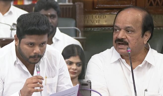 அம்மோனியா வாயுக் கசிவு விவகாரம்: சட்டப்பேரவையில் எதிர்க்கட்சிகளைப் பேச அனுமதிக்காத சபாநாயகர்!