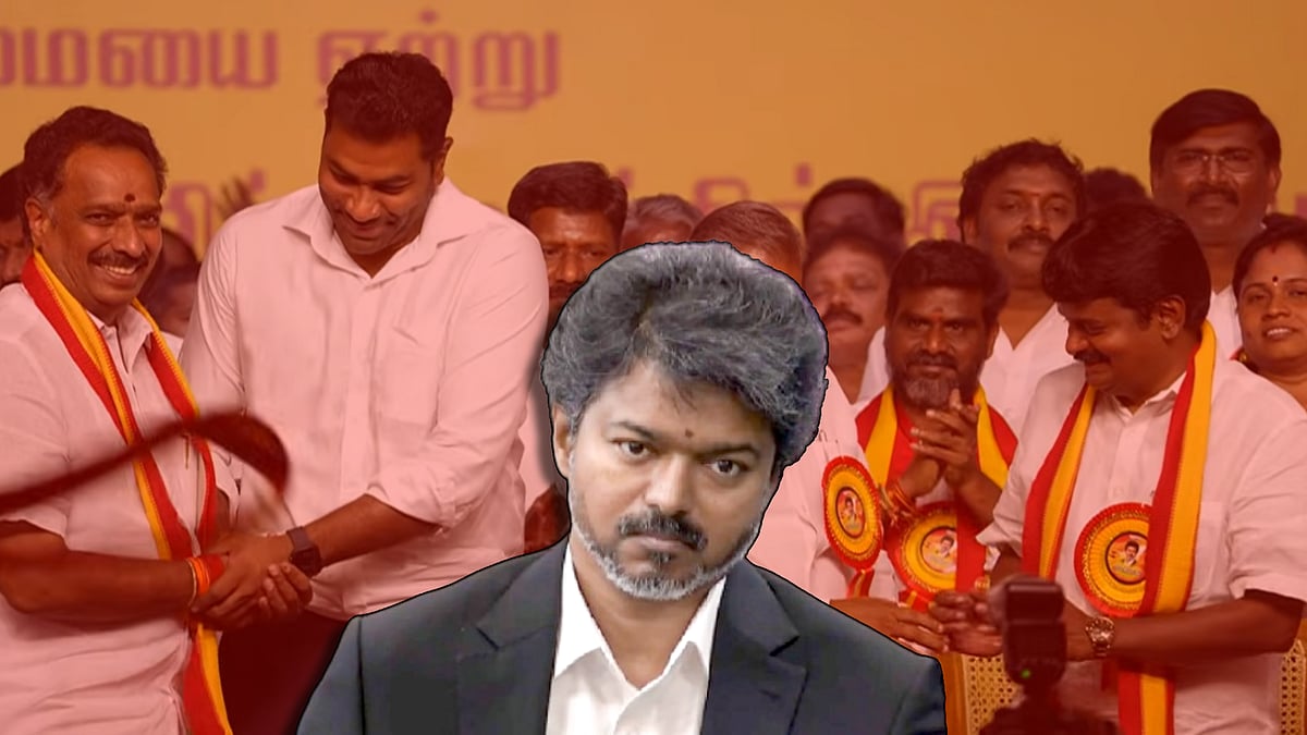 அண்ணா திராவிட கழகமாக மாறும் தமிழக வெற்றிக் கழகம்.. குதிரை பேரம் மூலம் கட்சிக்கு ஆள் சேர்க்கும் விஜய்?