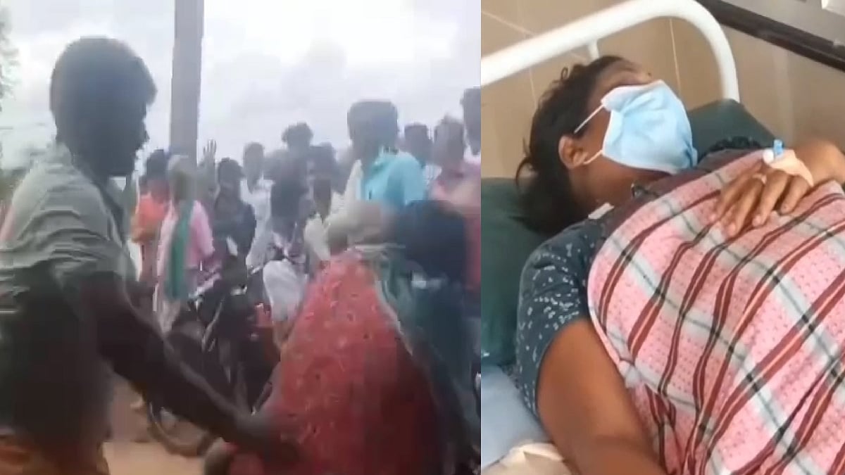 கோவில் குடமுழுக்கில் பிரச்சனை.. தட்டிக்கேட்ட பெண்ணை கொடூரமாக தாக்கிய தவெக நிர்வாகி -கொந்தளிக்கும் மக்கள்!
