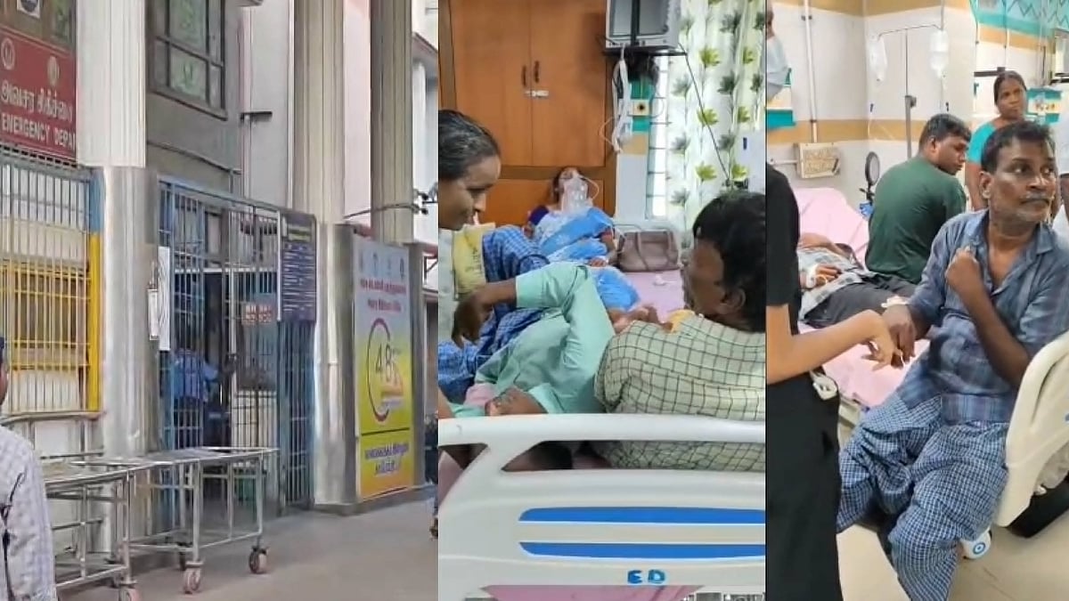 சென்னை ஸ்டான்லி மருத்துவமனையில் அவலம் : ஒரே படுக்கையில் 4 நோயாளிகளுக்குச் சிகிச்சை!