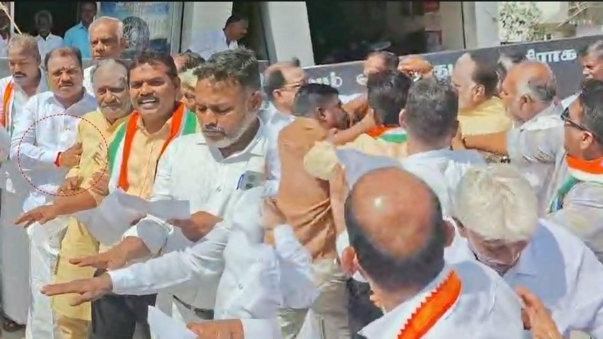 போட்டோவுக்கு யார் போஸ் கொடுப்பது.. காமராஜர் பிறந்தநாள் விழாவில் மோதிக்கொண்ட காங்கிரஸ் நிர்வாகிகள்!
