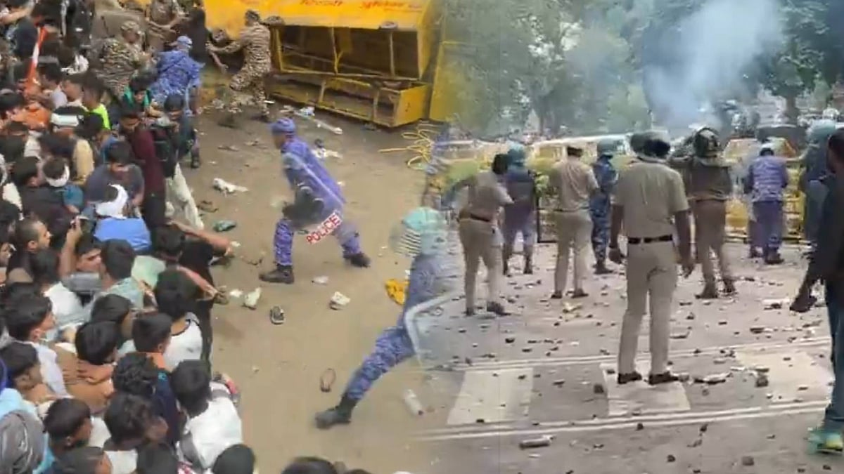 ‘நாடாளுமன்றம் நோக்கிய இளைஞர்கள் பேரணி.. காவல் துறை தடியடிக்கு கண்டனம்’ : திமுக தலைமைக் கழகம்!