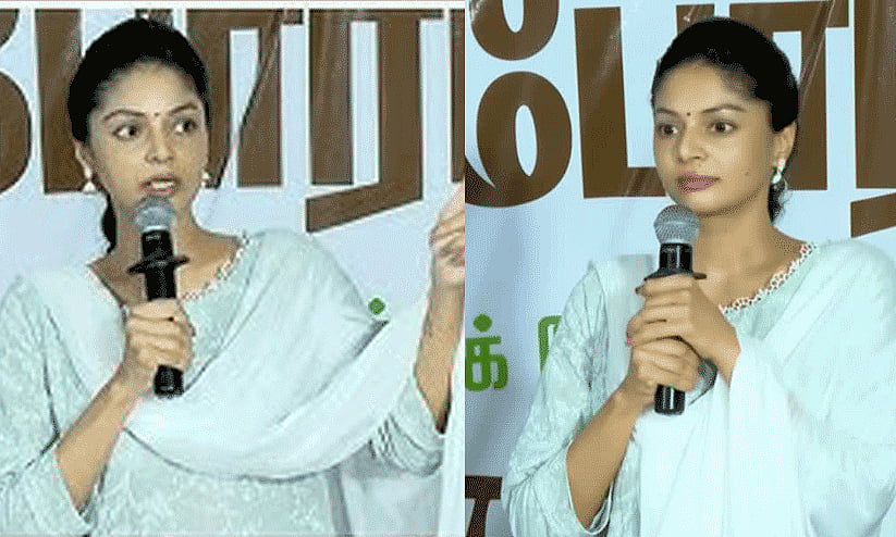 “நான் விஜய் Fan..” : மாணவர்கள் போராட்டத்தில் பேச்சு.. மூக்குடைபட்டு திரும்பிய சனம் செட்டி - என்ன நடந்தது?