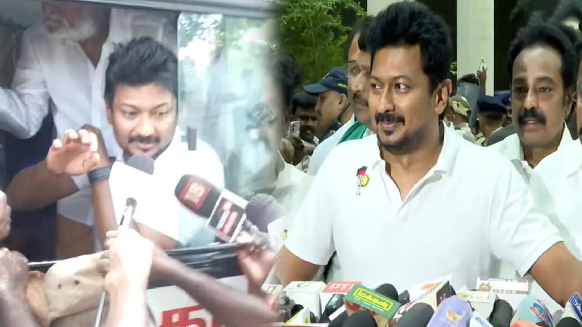 “புறமுதுகு காட்டி ஓடுகிறவர்கள் நாங்கள் இல்லை; மக்களோடு மக்களாக இருந்து எதையும் எதிர்கொள்வோம்!” : உதயநிதி!