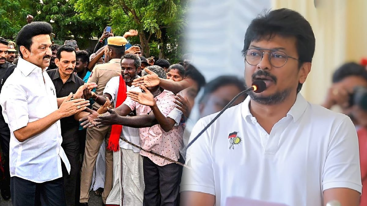 “வரலாற்றிலேயே இல்லாத டம்மி முதலமைச்சர்.. ஸ்டிக்கர் ஒட்டி பொய் பரப்புகின்றனர்” : உதயநிதி ஸ்டாலின் பேச்சு!