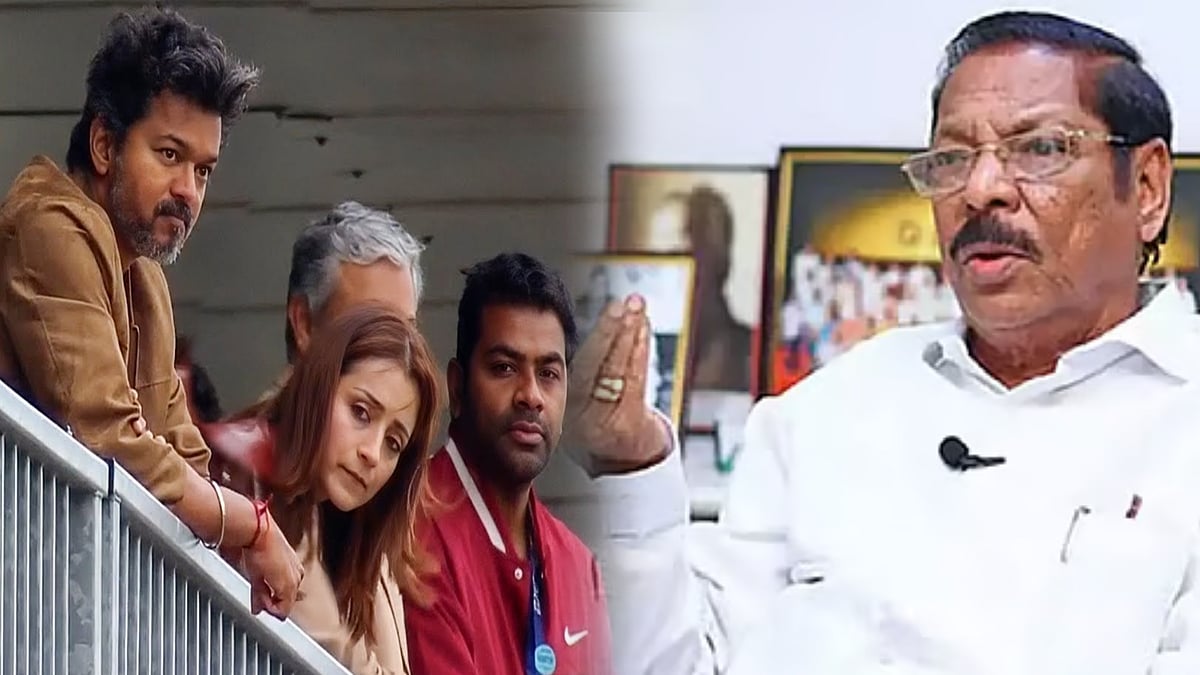 “லண்டன் போய் முதலீடு ஈர்த்த லட்சணம் என்னன்னு தெரிஞ்சு போச்சு..” - விஜயை வெளுத்து வாங்கிய ஆர்.எஸ்.பாரதி!
