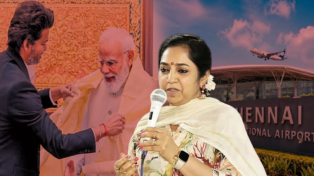 சென்னை விமானநிலையம் - தனியார்மயமாக்கும் பாஜக அரசின் முயற்சிக்கு துணை போகும் தவெக: தமிழச்சி தங்கபாண்டியன்!