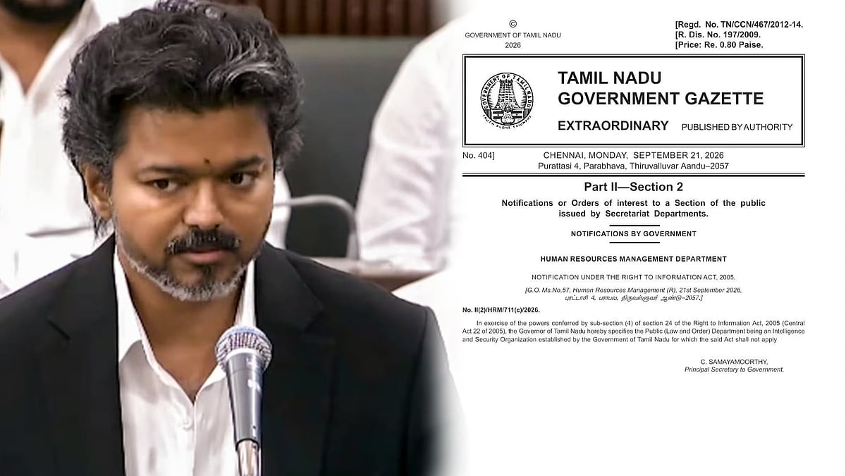சட்டம், ஒழுங்கு தகவல்கள் RTI கீழ் விலக்கு.. கடும் எதிர்ப்பு கிளம்பியதும் U-Turn அடித்த தவெக அரசு!
