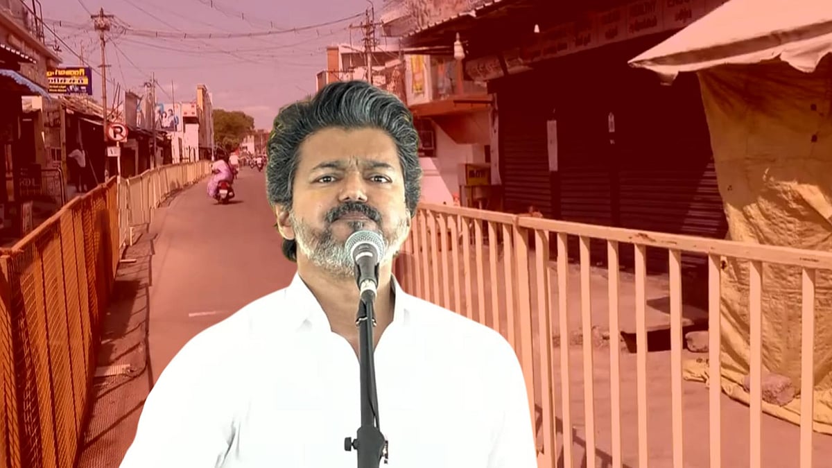 கோவை முதல் திருப்பூர் வரை சாலைகளின் இருபுறமும் தடுப்புகள்! - முதலமைச்சர் விஜய் வருகையால் மக்கள் அவதி!