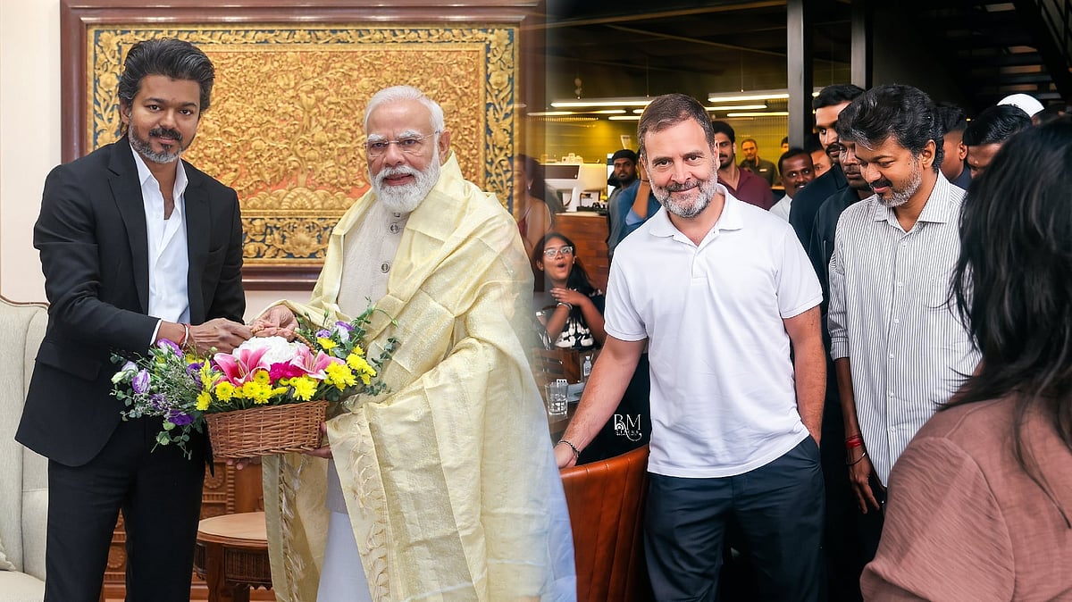 நாடே போராடும் நாளில் விருந்து அருந்திய விஜய் - ராகுல்! : இதுதான் தூய சக்தியா?