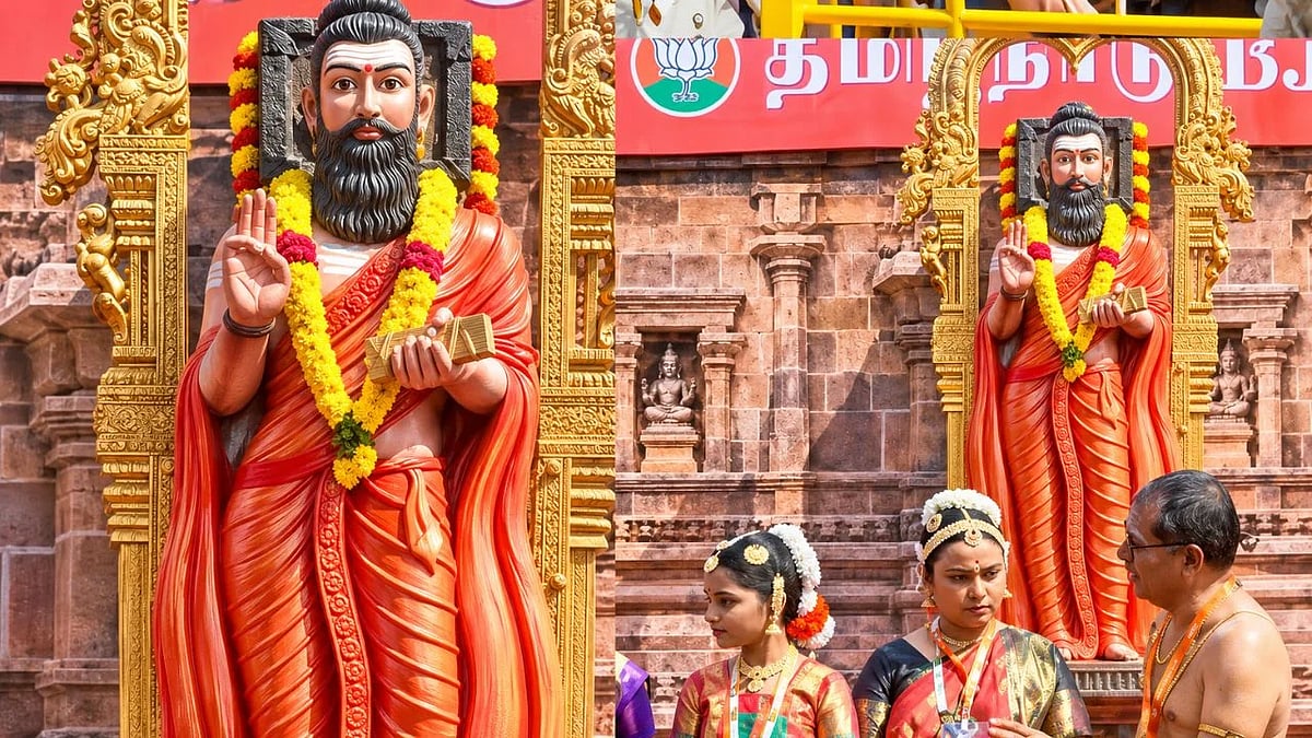 திருவள்ளுவருக்கு மீண்டும் காவிச்சாயம் - பிரதமர் மோடியை வரவேற்று, வழி அனுப்பிய விஜய் கண்டனம் தெரிவித்தாரா?