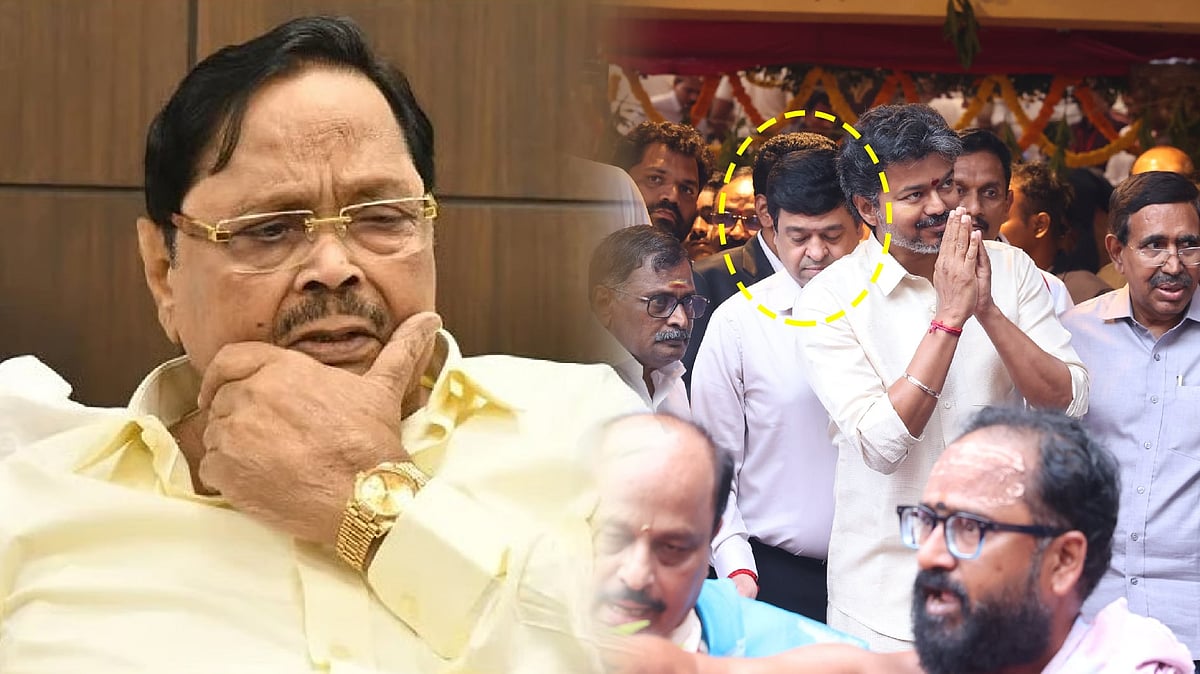 விஜய்யின் ஆந்திரா பயணத்தில் விஷ்ணு ரெட்டிக்கு என்ன வேலை? : தி.மு.க பொதுச் செயலாளர் துரைமுருகன் கேள்வி!