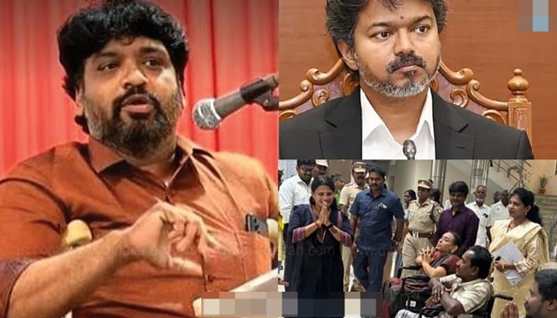 இவருக்கு பதில் இவர்... மாற்றுத்திறனாளிகளை புறக்கணிக்கும் விஜய்... தீபக் நாதன் கடும் கண்டனம்!