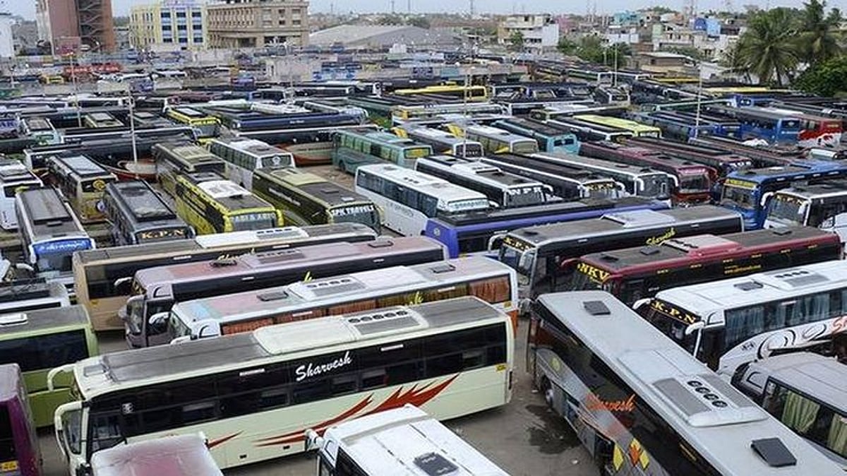 DMK government fines private buses for charging high fares