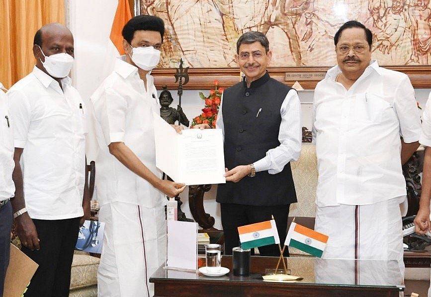 TN CM MK Stalin meets TN Governor regards neet exemption bill