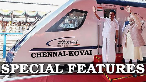 தமிழகத்தில் பிரதமர் துவக்கி வைத்த வந்தே பாரத் ரயிலின் சிறப்பு அம்சங்கள்!