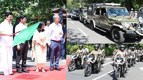வனக் களப்பணியாளர் வாகனங்களைக் கொடியசைத்துத் துவக்கி வைத்தார் முதல்வர் மு.க.ஸ்டாலின்!
