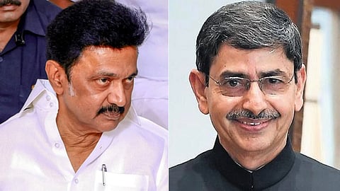 RN Ravi and MK Stalin