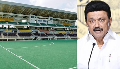 மேம்படுத்தப்பட்ட செயற்கை இழை மைதானம் மற்றும் பார்வையாளர் மாடத்தை திறந்து வைத்தார் மு.க.ஸ்டாலின்!