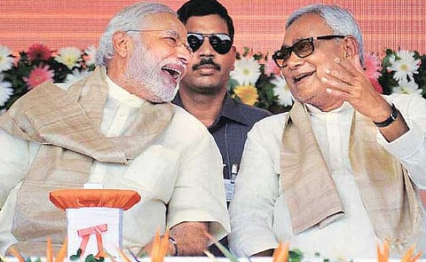 Nithish kumar With PM Modi