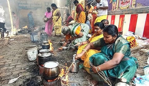 Why is Pongal Prasadam to Amman?